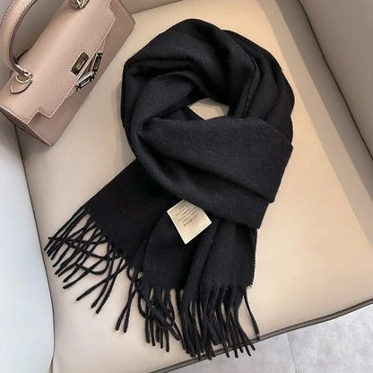 Winter Narrow Scarf- 100% Wool