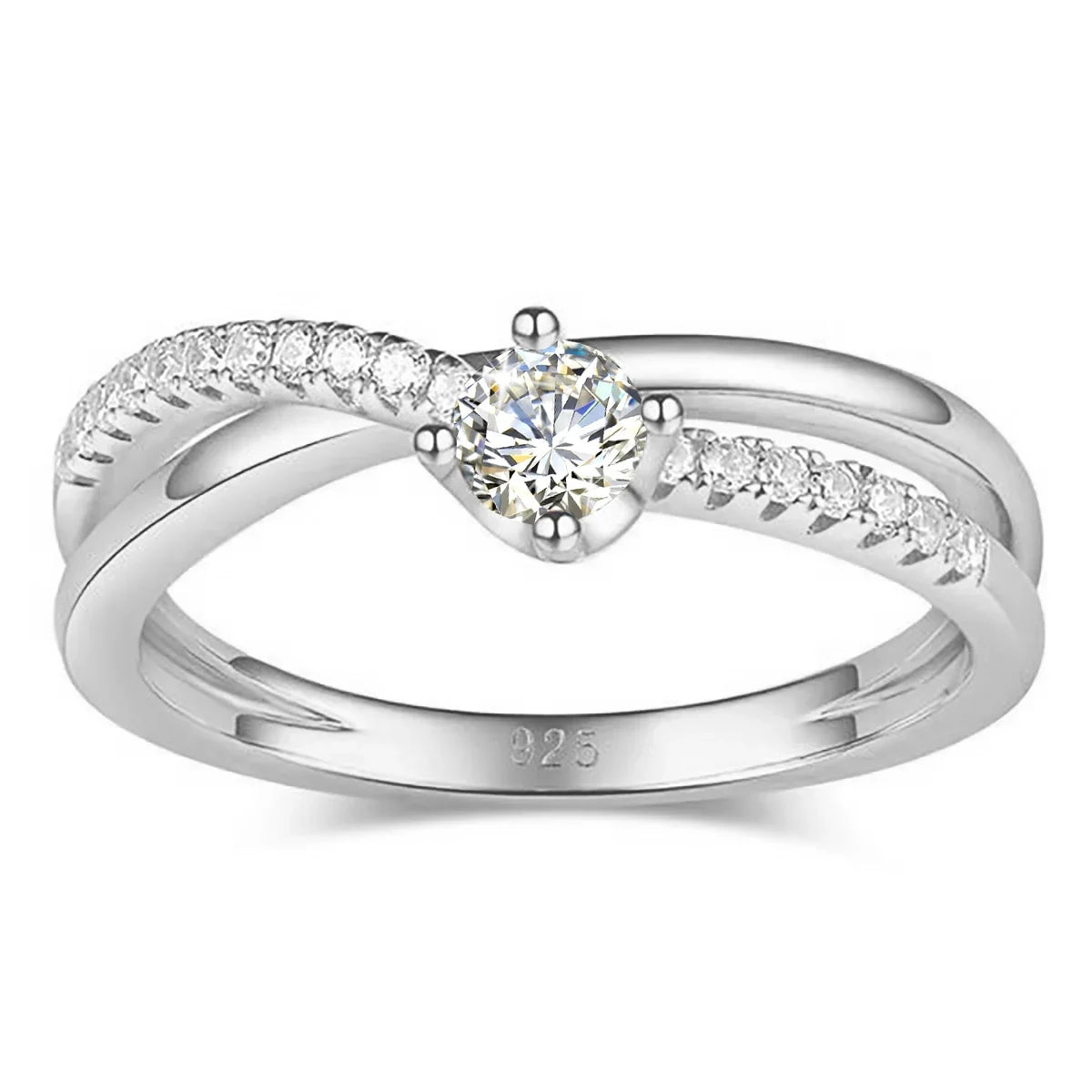 Moissanite Silver Ring