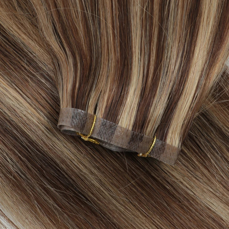 Invisible Long Tape PU Weft Human Hair.