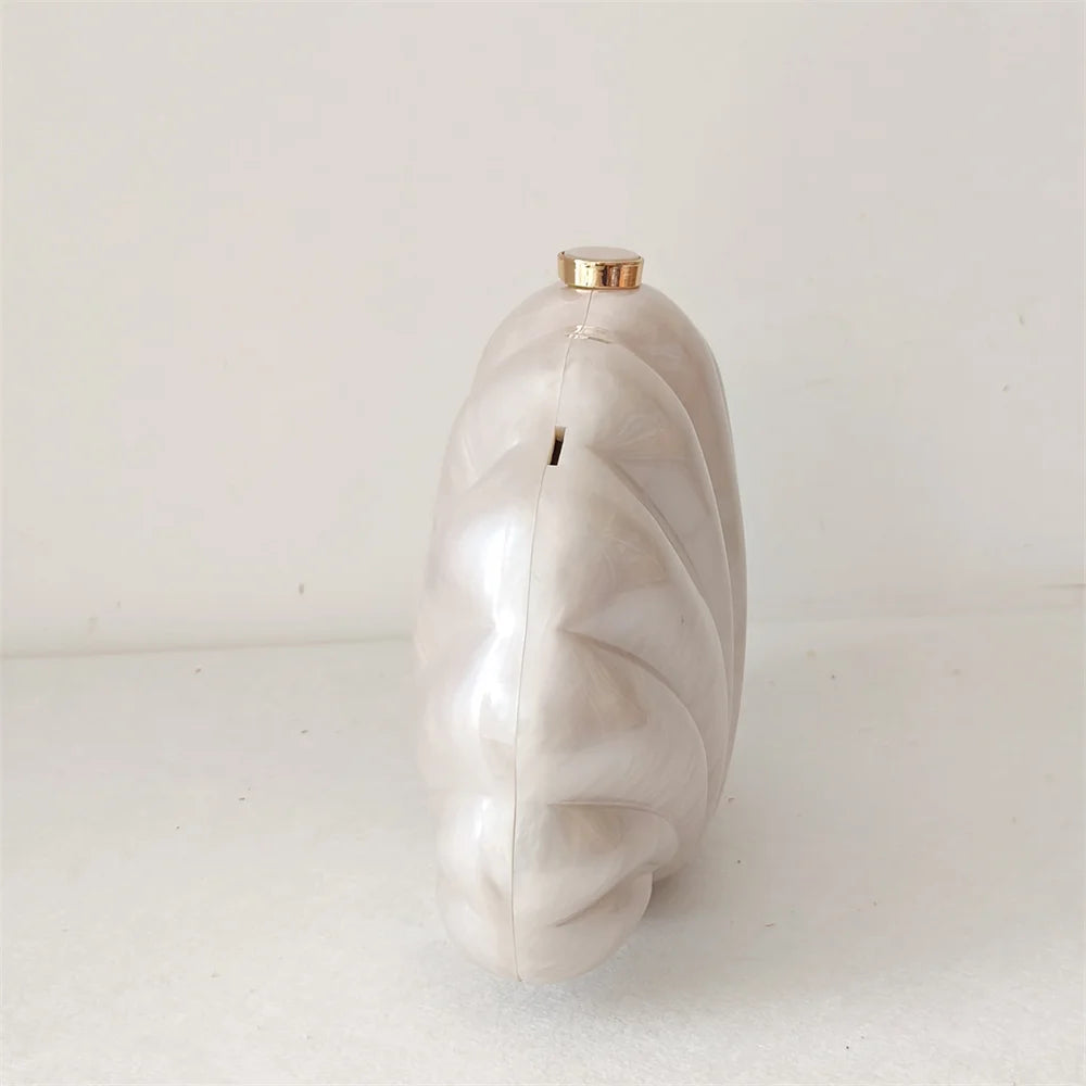 Acrylic Shell Ladies Clutch Purse.