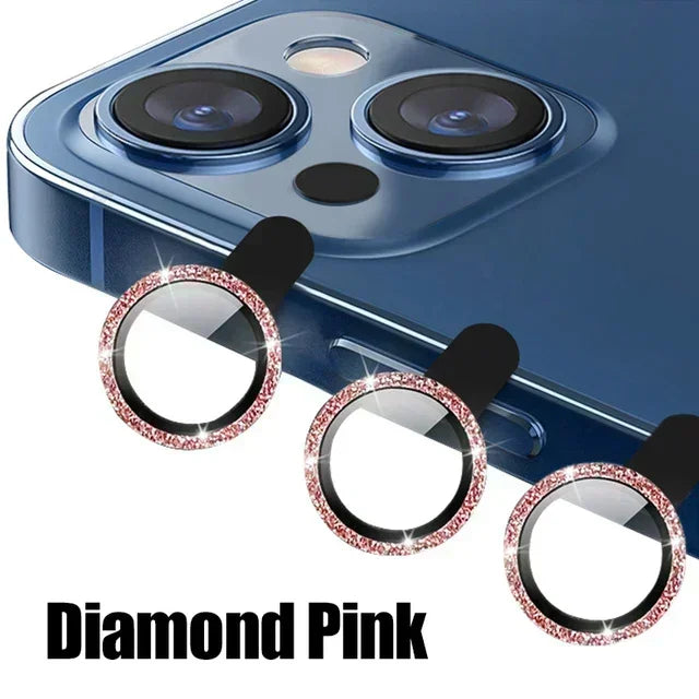 3Pcs Metal Lens Protector Glass for IPhone.