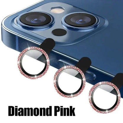 3Pcs Metal Lens Protector Glass for IPhone.