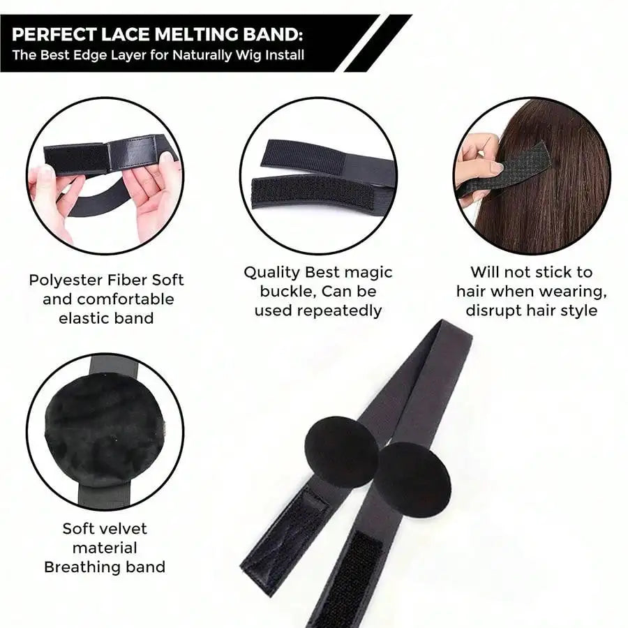 1Pc Edge Melt Band With Ear Protector Hair Band