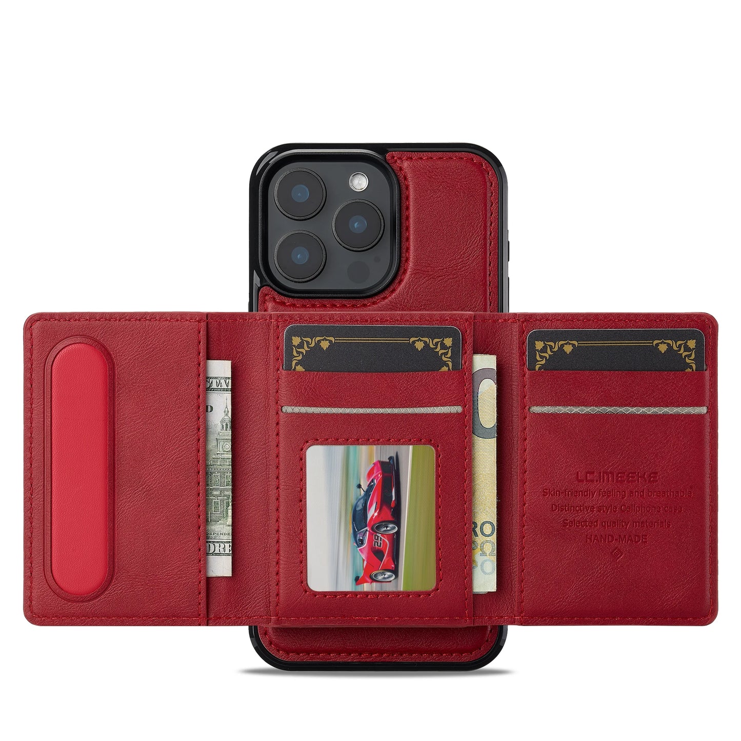 2 In 1 Detachable Magnetic Leather Case For iPhone