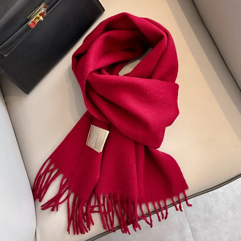 Winter Narrow Scarf- 100% Wool