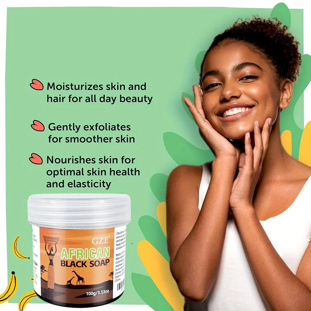 African Black Soap, 3-in-1 cleanser