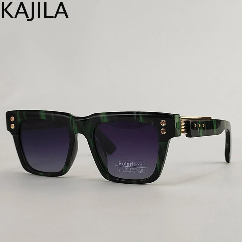 Polarized Square Punk Sunglasses Men UV400