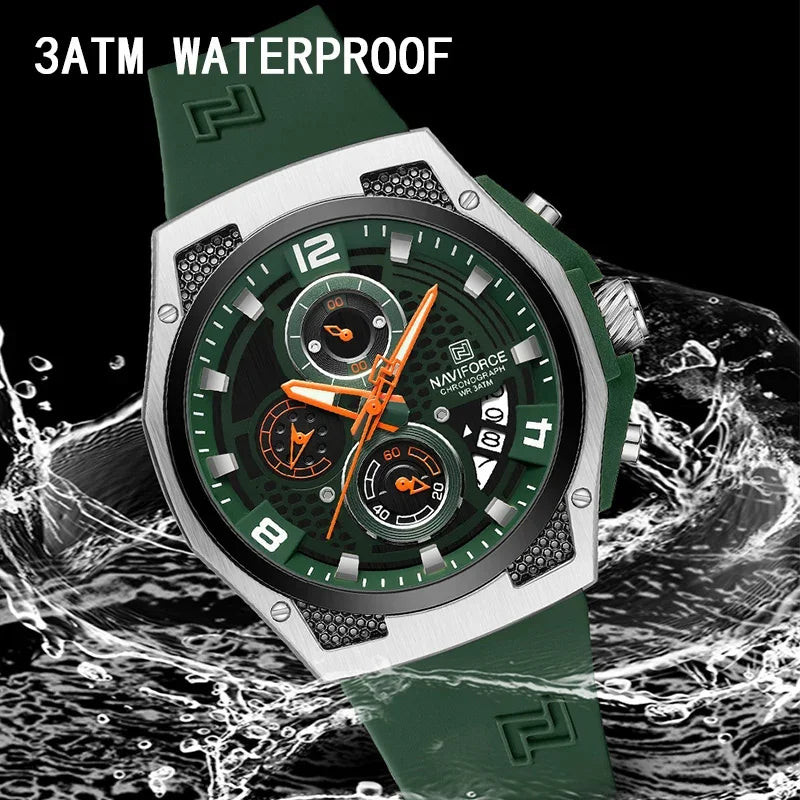 High Quality Luxury Original Men Watch with Silicone Strap. - BLAKESTORE-NG