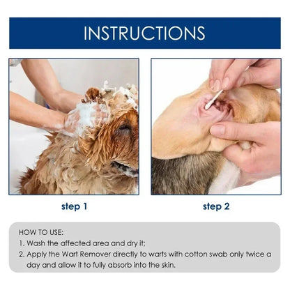 Pet Wart Remover for Dog Cleaning.