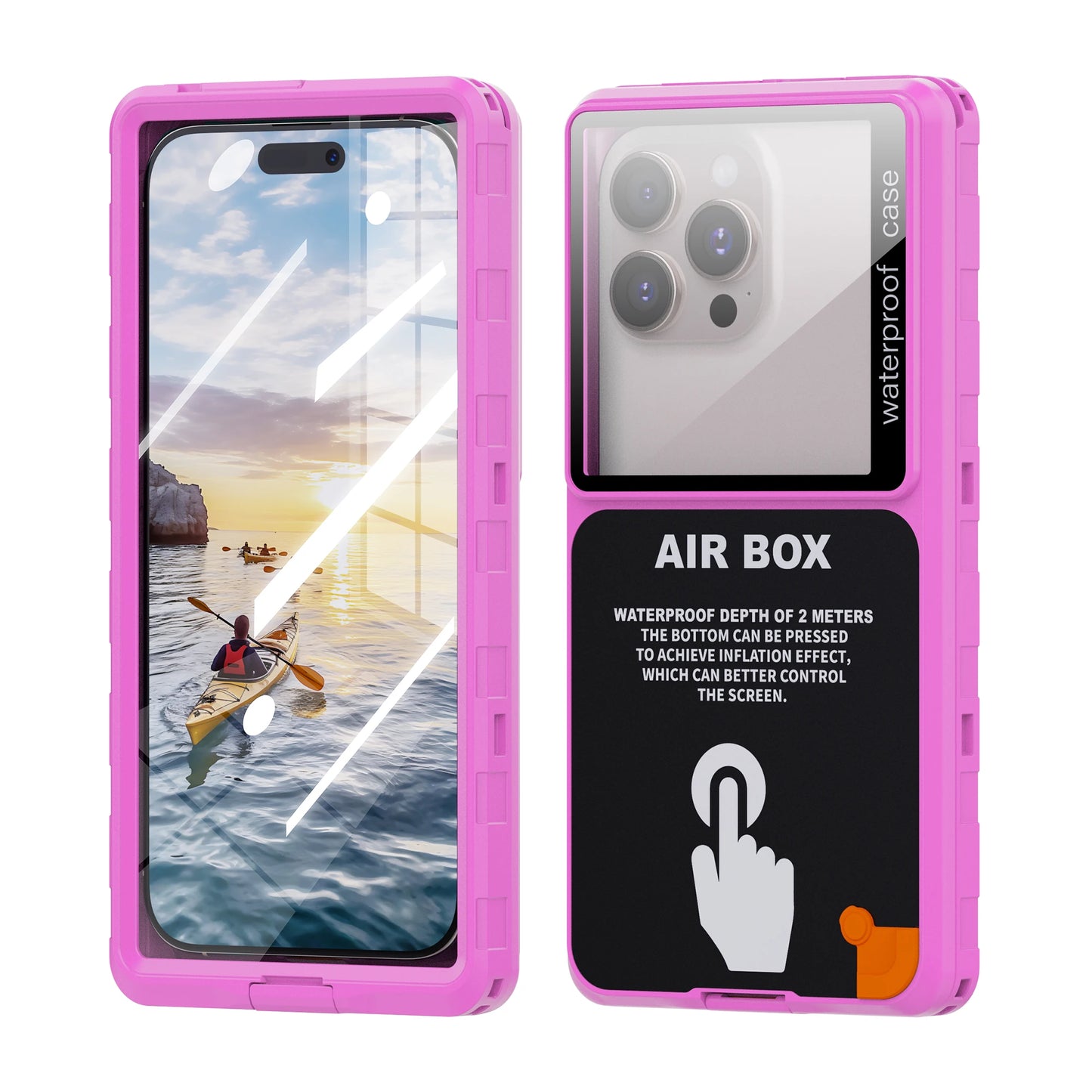 Shellbox Waterproof Phone Case for 6.9' Devices.