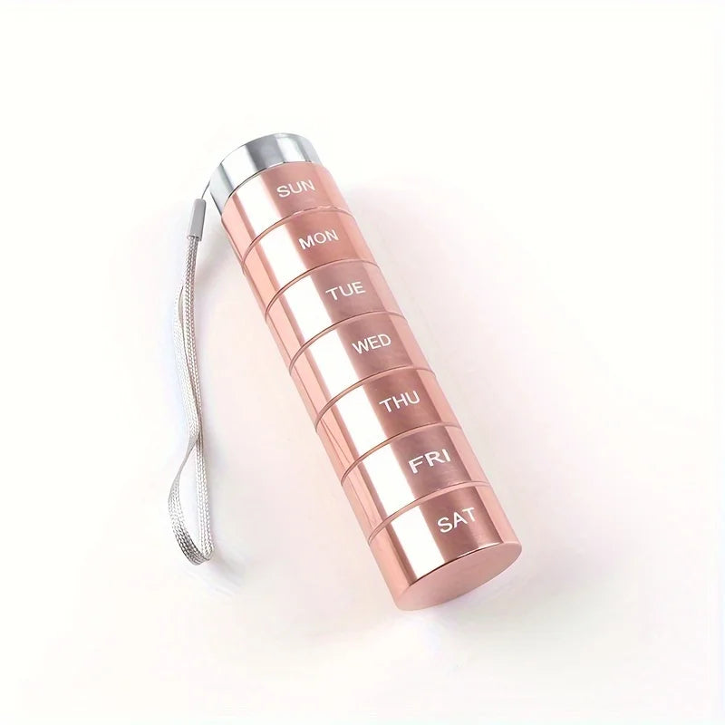 7- Day Metal Pill Organizers Suitable for The Elderly and Travellers. - BLAKESTORE-NG
