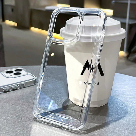 Luxury Silicone Transparent Shockproof Armo Case.