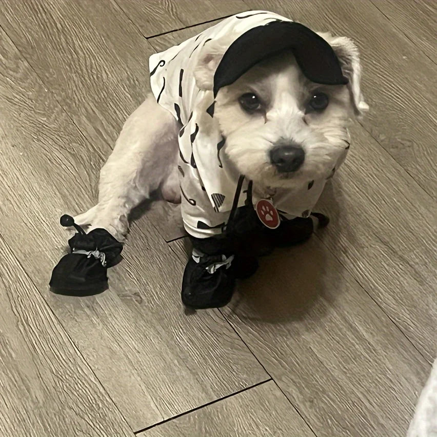4pcs Water-Resistant Dog Shoes.