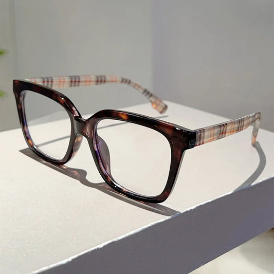 Unisex Business Square Frame Anti Blue Light Glasses