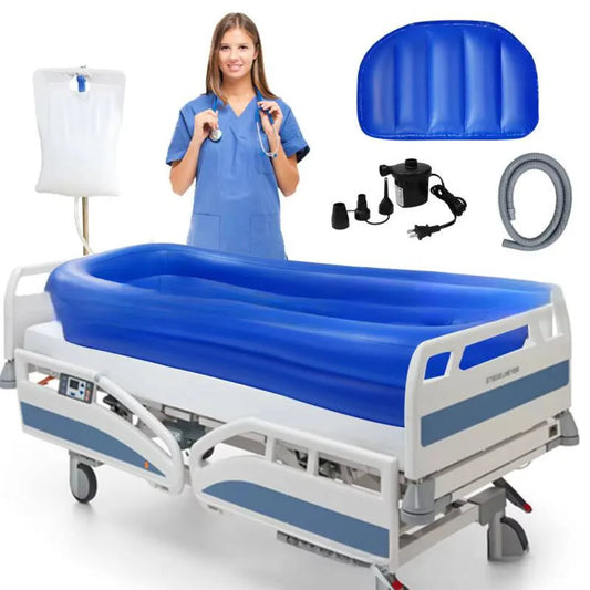 Seniors Bedridden Inflatable Bathtub Home Care Use.