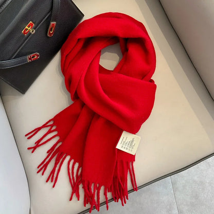Winter Narrow Scarf- 100% Wool