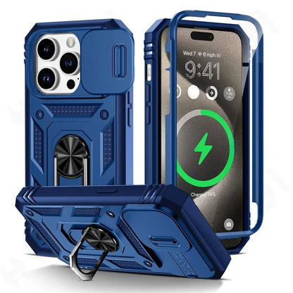 Camera Slide Military Grade Armor IPhone Case.