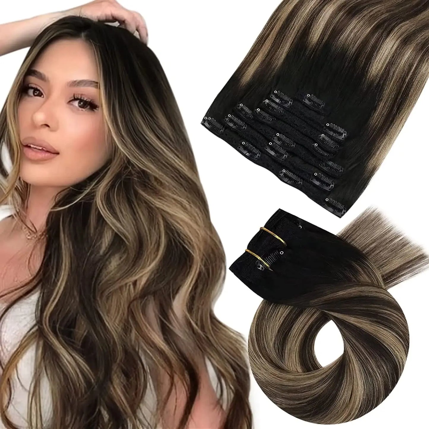 Moresoo Clip-in Hair Extensions.