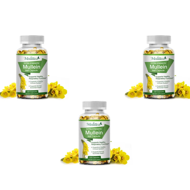 Mullein Lung Cleanser-Asthma Health-Herbal Supplement.