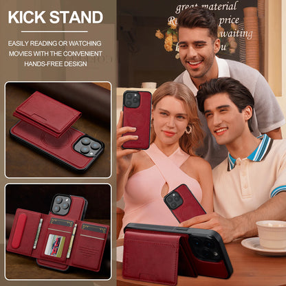 2 In 1 Detachable Magnetic Leather Case For iPhone