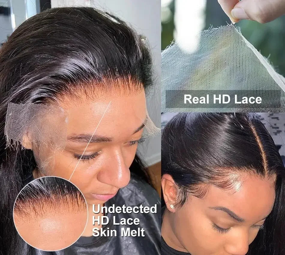 Bone Straight Lace Front Human Hair Wigs Brazilian. - BLAKESTORE-NG
