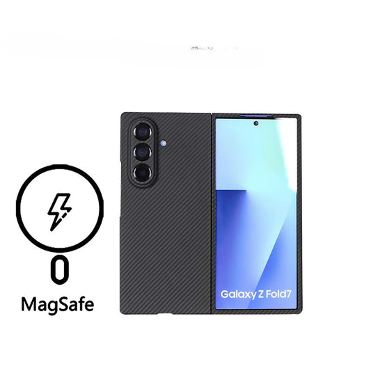 Galaxy Z Fold 7 Shockproof Carbon Fiber Business Phone Case.