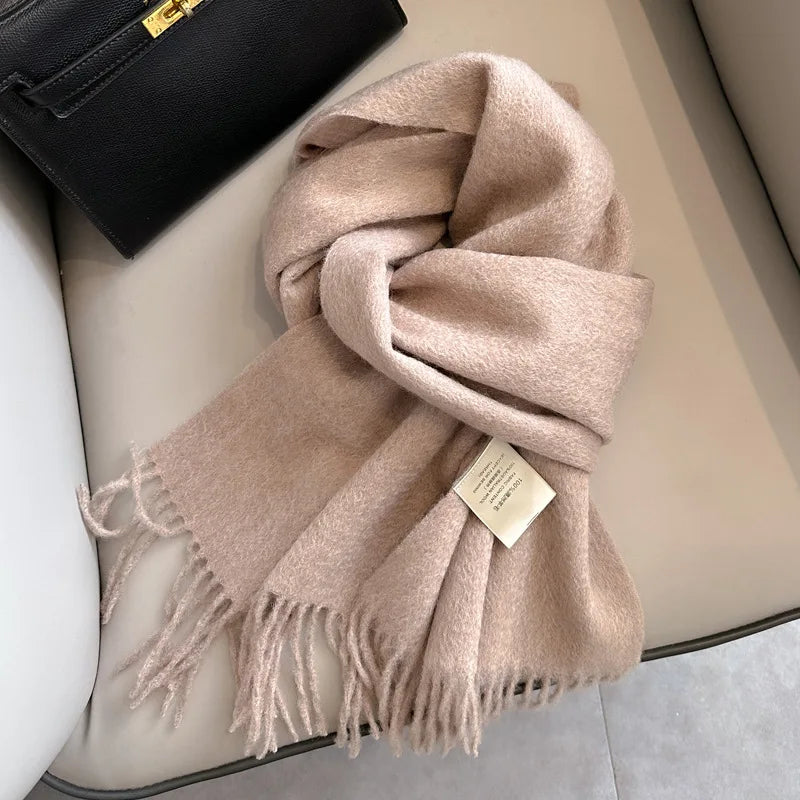 Winter Narrow Scarf- 100% Wool
