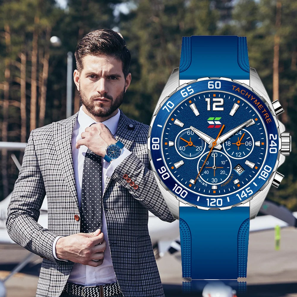 SWISH Sports Men's Quartz Watch Three Eyes.