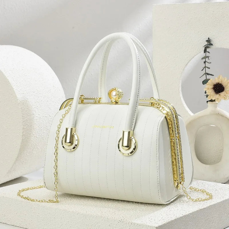 High-quality Exquisite Women's Boston Pillow Bag.