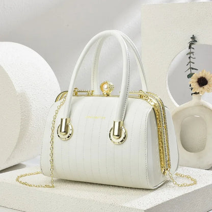 High-quality Exquisite Women's Boston Pillow Bag.