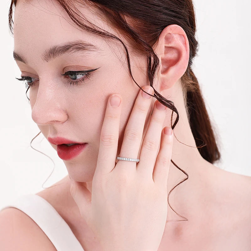 Moissanite Eternity Band