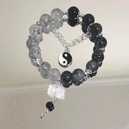 Peach Blossom Beaded Bracelet for Women Fashion - BLAKESTORE-NG