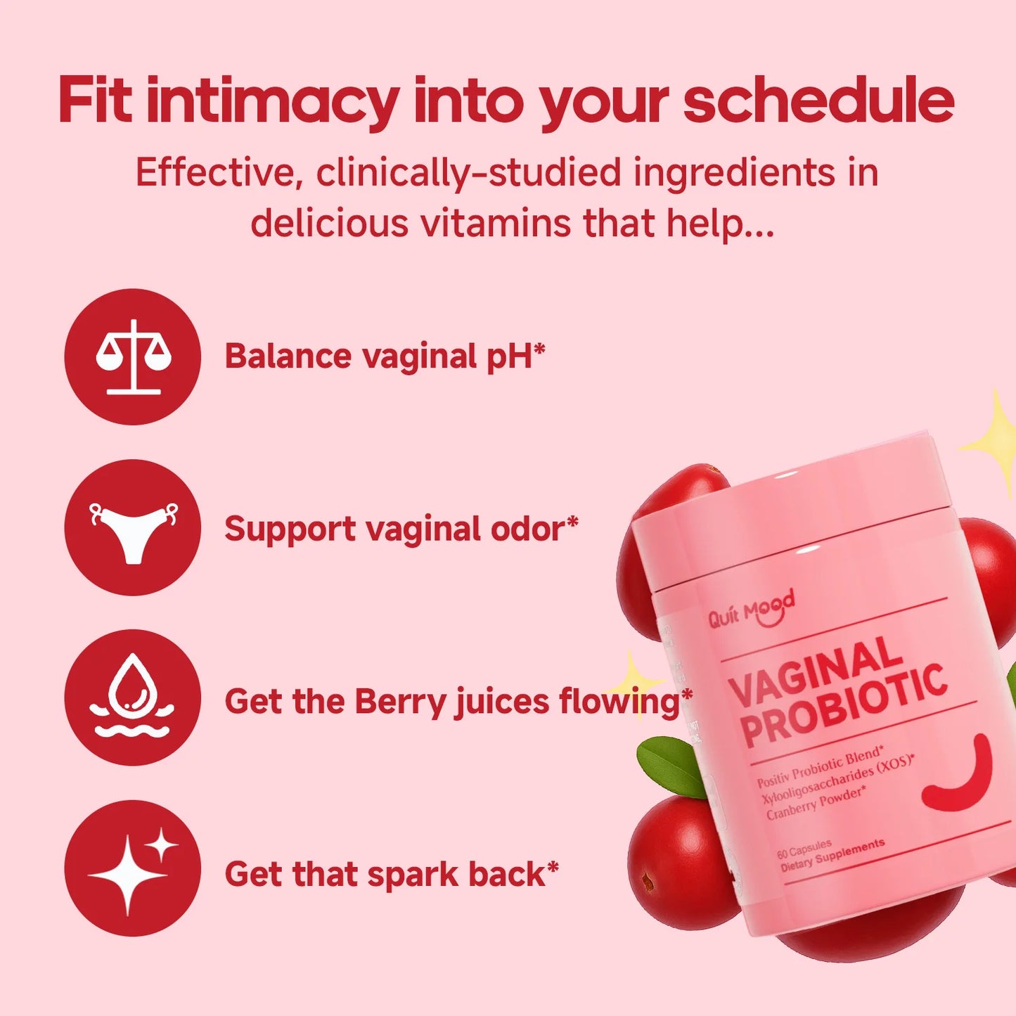 Vaginal Odor Control  - PH Balance, Yeast & Flora.-Probiotics for Women