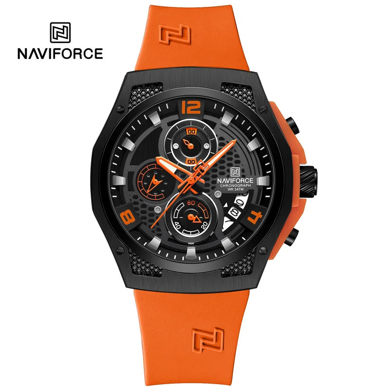 High Quality Luxury Original Men Watch with Silicone Strap. - BLAKESTORE-NG