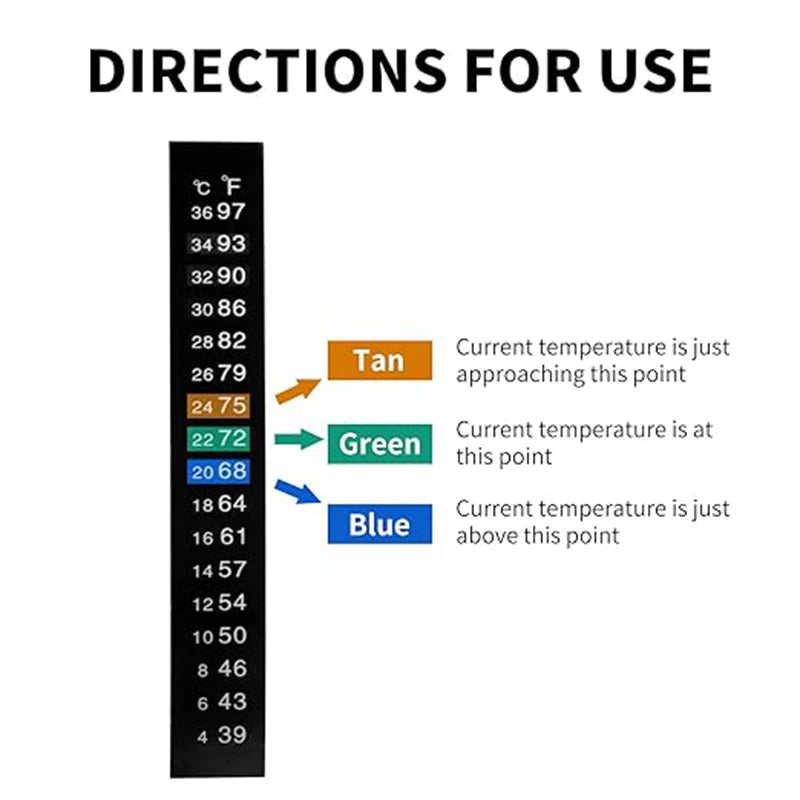 Digital Stick On Aquarium Thermometer.