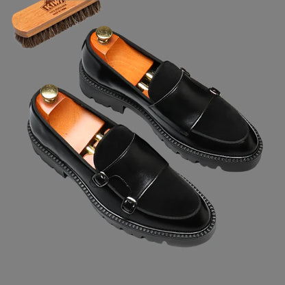 Men's Casual Leather Shoes. British Style Loafers.