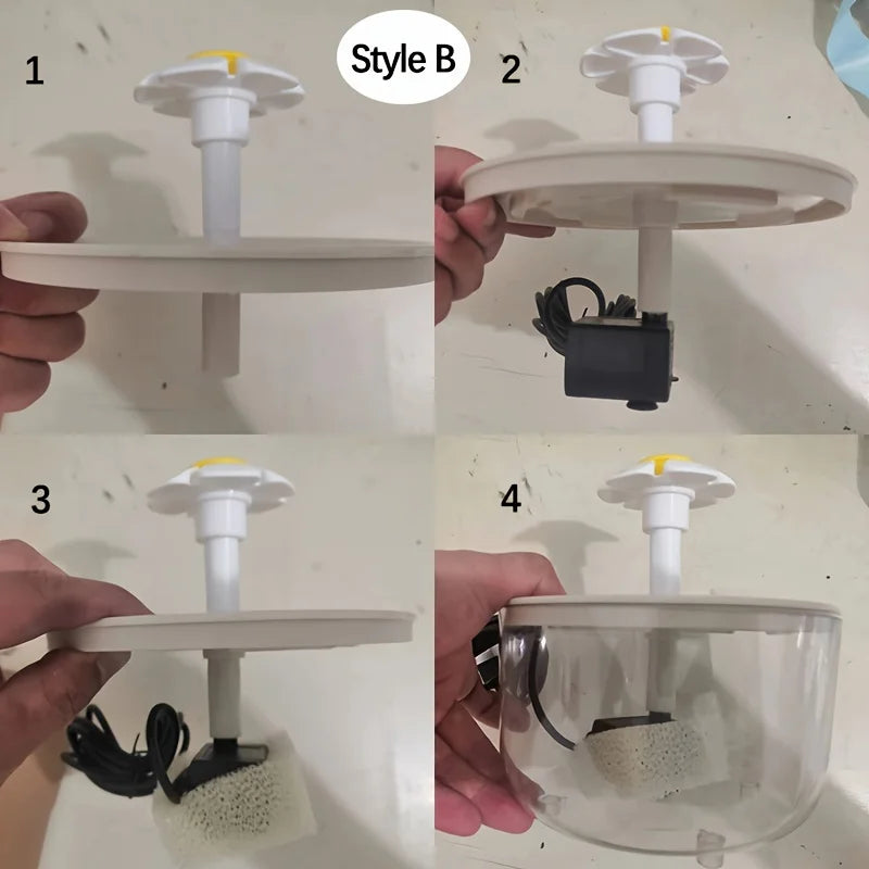 USB Electric Pet fountain drinking bowl.