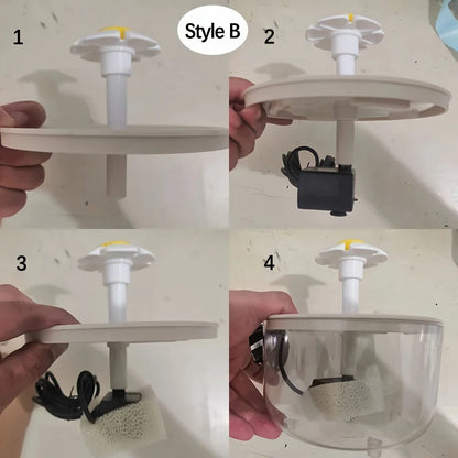 USB Electric Pet fountain drinking bowl.