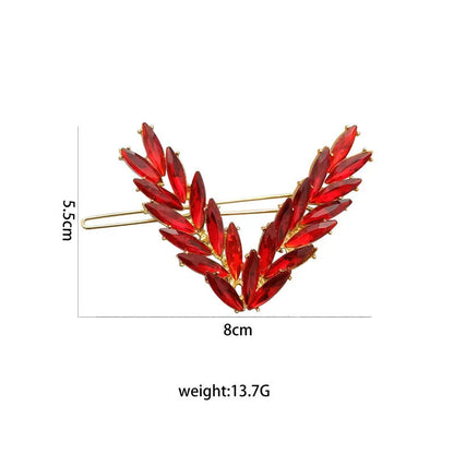Luxury Shining V Shape Buckle Hairpins.