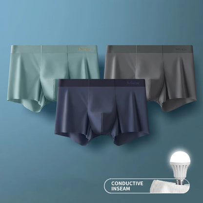 3Pcs Ice Silk Man Underwear.