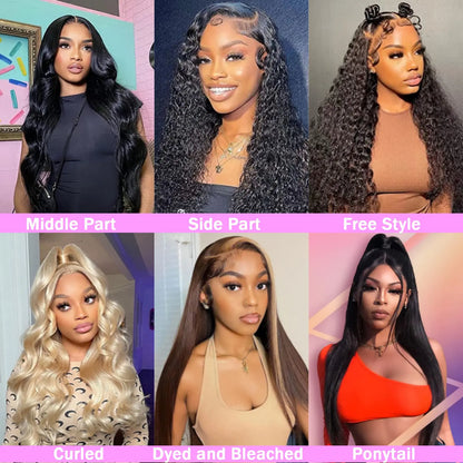 200 Density 13x4 13x6 HD Transparent Straight Lace For Black Women. - BLAKESTORE-NG