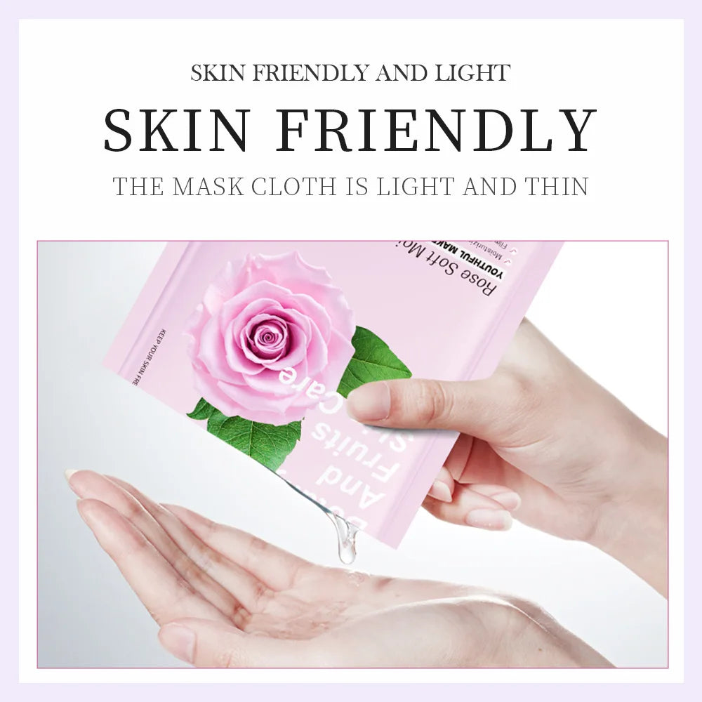 8pcs Natural Plant Beauty Skincare Facial Masks.