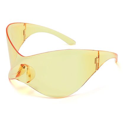 Cycling Oversized Punk Rimless Goggle.