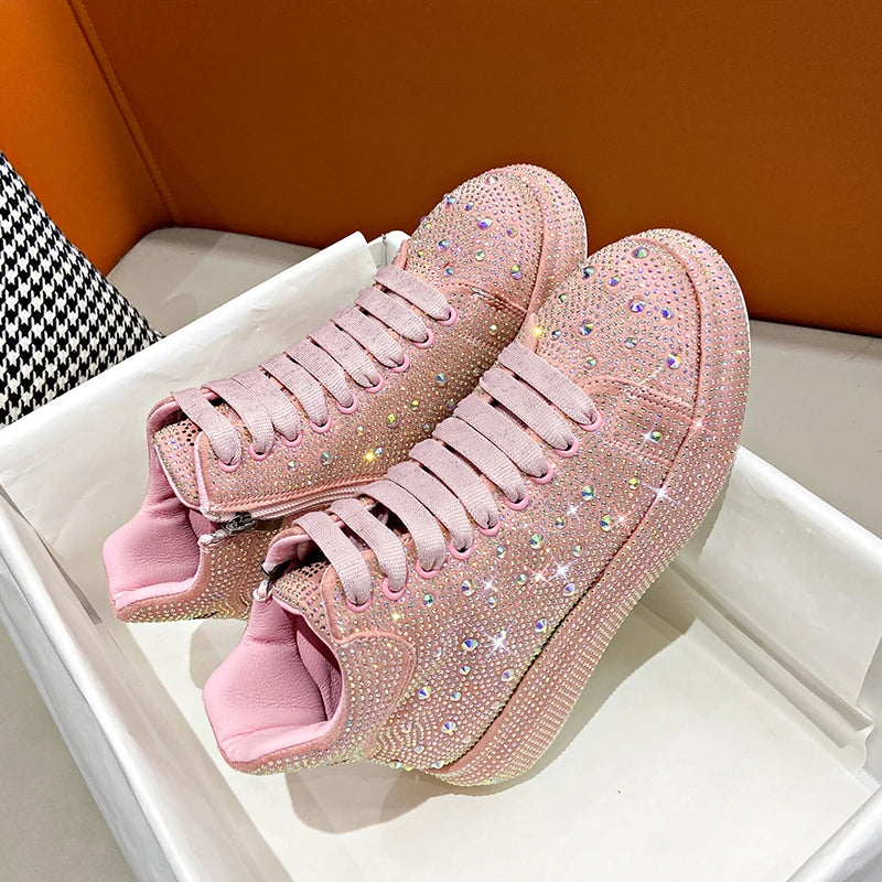 Luxury Diamond Sneakers Full Diamond Shoes.
