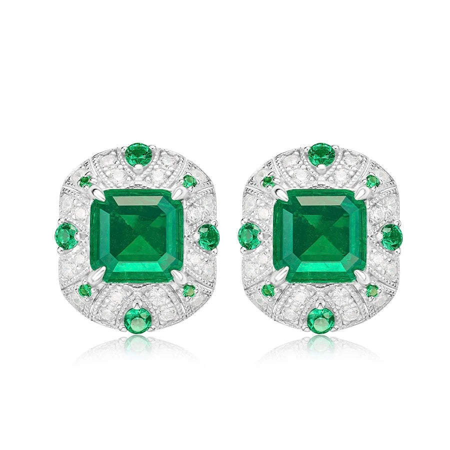 Diamond Luxury Cultivated Synthetic Emerald Bracelet.