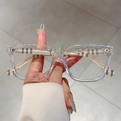 Unisex Business Square Frame Anti Blue Light Glasses