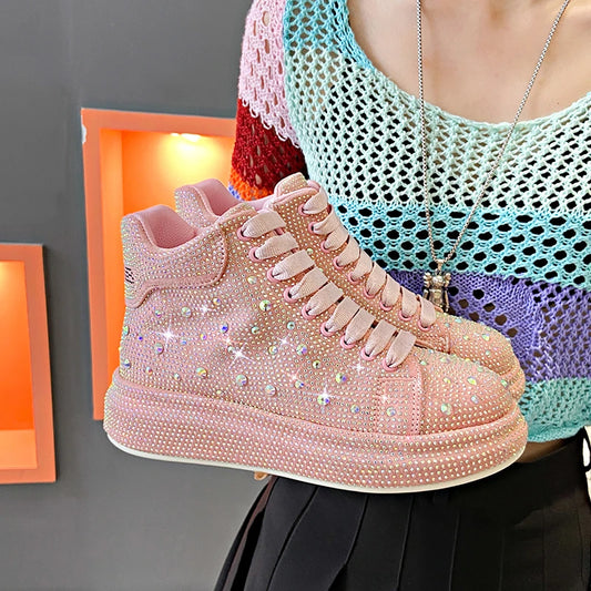 Luxury Diamond Sneakers Full Diamond Shoes.