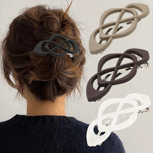 Hollow Matte Spring Hair Clip Hairpins.