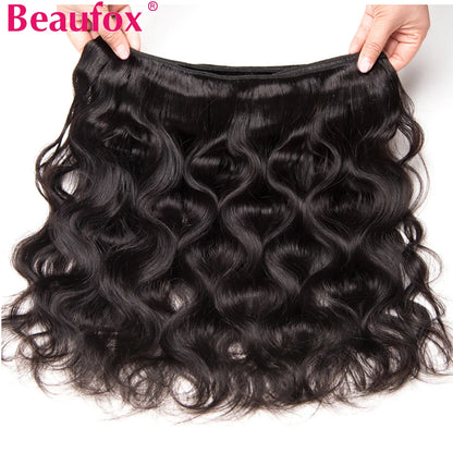 Natural /Jet Black Body Wave Human Hair bundles.