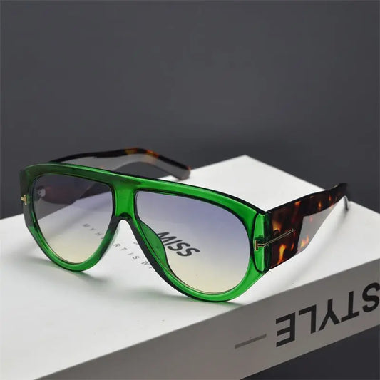 Vintage Brand Designer Oversized Pilot Sunglasses